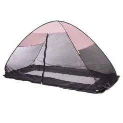 DERYAN Tente-lit avec moustiquaire escamotable 200x90x110 cm Rose -Loisirs de plein air Soldes Magasin image 5 437043