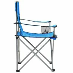 VidaXL Table et chaises de camping 3 pcs Bleu -Loisirs de plein air Soldes Magasin image 5 44386