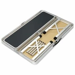 VidaXL Table de camping pliable avec 2 bancs Aluminium Gris -Loisirs de plein air Soldes Magasin image 5 48183