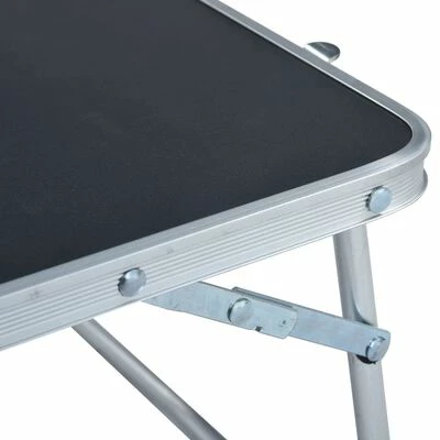 VidaXL Table pliable de camping Gris Aluminium 60x40 cm 5 VidaXL Table pliable de camping Gris Aluminium 60x40 cm – Image 5