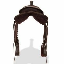 VidaXL Selle, bridon et col de poitrine Cuir véritable 12 po Marron -Loisirs de plein air Soldes Magasin image 5 91350