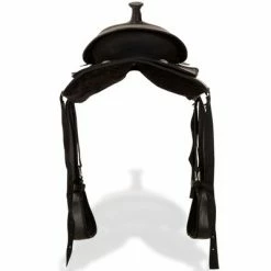 VidaXL Selle, bridon et col de poitrine Cuir véritable 15 po Noir 10 VidaXL Selle, bridon et col de poitrine Cuir véritable 15 po Noir -Loisirs de plein air Soldes Magasin image 5 91352