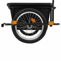 VidaXL Remorque pour bicyclette 50 L Noir -Loisirs de plein air Soldes Magasin image 5 91773
