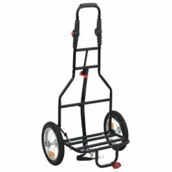 VidaXL Remorque de vélo pliable avec sac d'épicerie Rouge et noir 10 VidaXL Remorque de vélo pliable avec sac d'épicerie Rouge et noir -Loisirs de plein air Soldes Magasin image 5 92446