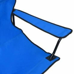 VidaXL Chaise de camping pliable à 2 places Acier et tissu Bleu -Loisirs de plein air Soldes Magasin image 6 313537