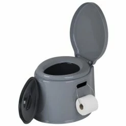 Bo-Camp Toilette portable 7 L Gris -Loisirs de plein air Soldes Magasin image 6 428679