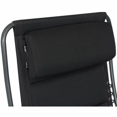 Eurotrail Chaise inclinable d'extérieur Tarente 3-D mesh Noir 6 Eurotrail Chaise inclinable d'extérieur Tarente 3-D mesh Noir – Image 6