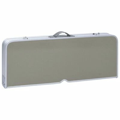 VidaXL Table pliable de camping avec 4 sièges Acier Aluminium 6 VidaXL Table pliable de camping avec 4 sièges Acier Aluminium – Image 6