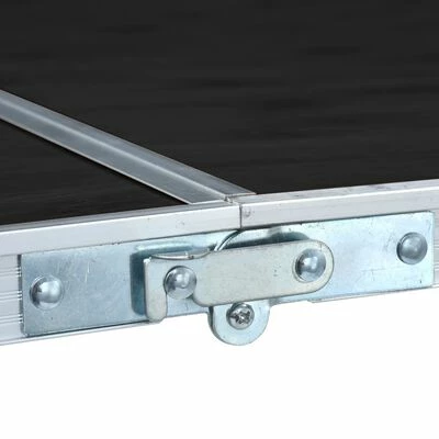VidaXL Table pliable de camping Gris Aluminium 240x60 cm 6 VidaXL Table pliable de camping Gris Aluminium 240x60 cm – Image 6