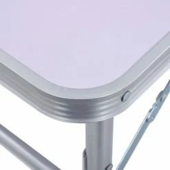 VidaXL Table pliable de camping Blanc Aluminium 60x45 cm -Loisirs de plein air Soldes Magasin image 6 48178