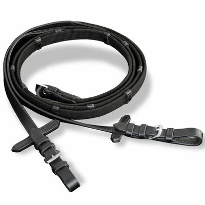 Bride Flash avec rênes et embout d'épi noir en cuir 6 Bride Flash avec rênes et embout d'épi noir en cuir – Image 6