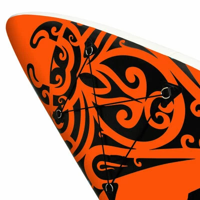 VidaXL Ensemble de planche SUP gonflable 320x76x15 cm Orange 6 VidaXL Ensemble de planche SUP gonflable 320x76x15 cm Orange – Image 6